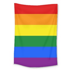 Pride Rainbow Flag Large Tapestry by Valentinaart