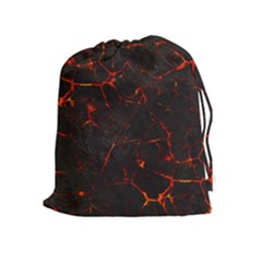 Volcanic Textures Drawstring Pouches (extra Large) by BangZart