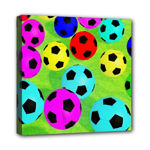 Balls Colors Mini Canvas 8  X 8  by BangZart