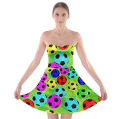 Balls Colors Strapless Bra Top Dress by BangZart