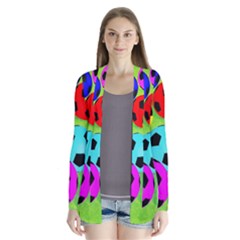 Balls Colors Drape Collar Cardigan by BangZart