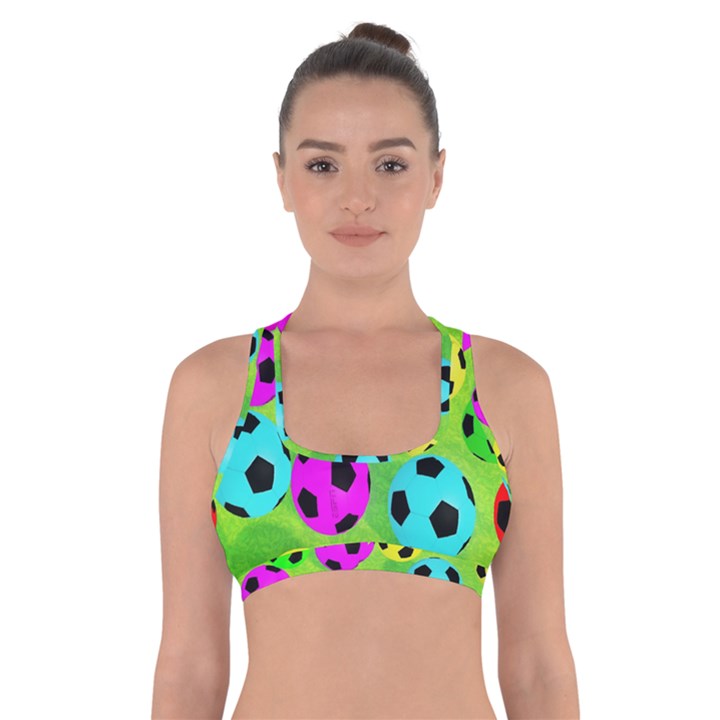 Balls Colors Cross Back Sports Bra