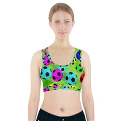 Balls Colors Sports Bra With Pocket by BangZart