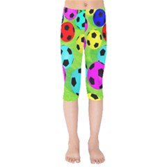 Balls Colors Kids  Capri Leggings  by BangZart