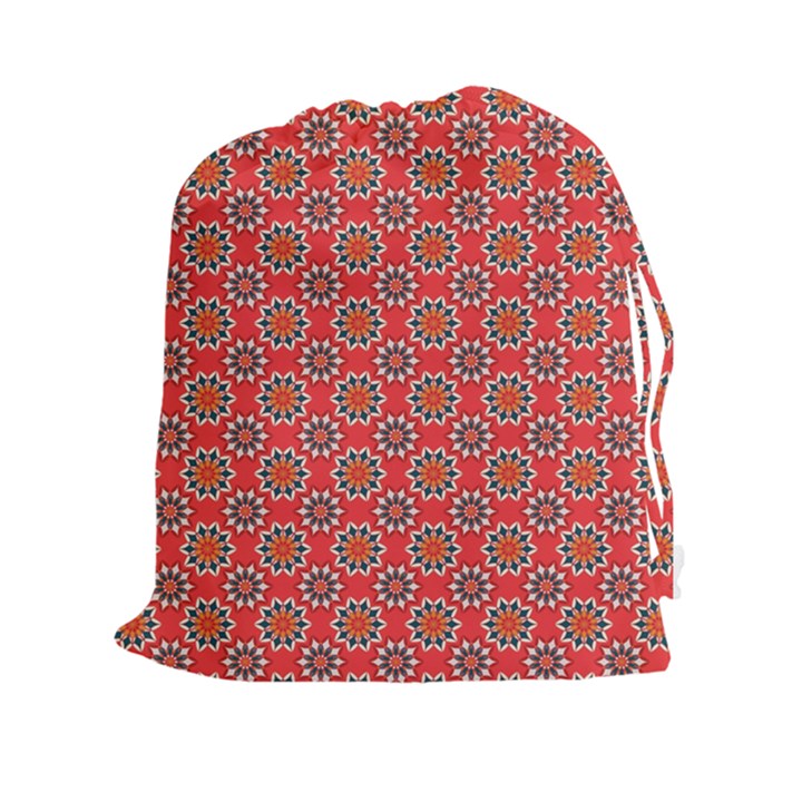 Floral Seamless Pattern Vector Drawstring Pouches (XXL)