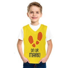 On Ur Mark! Kids  Basketball Tank Top by NoctemClothing