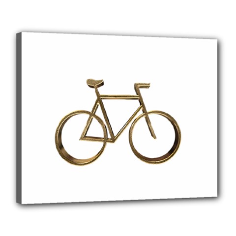 Elegant Gold Look Bicycle Cycling  Canvas 20  X 16  by yoursparklingshop