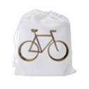 Elegant Gold Look Bicycle Cycling  Drawstring Pouches (XXL) View2