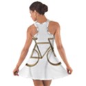 Elegant Gold Look Bicycle Cycling  Cotton Racerback Dress View2