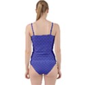 Blue Scales Cut Out Top Tankini Set View2