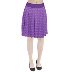 Purple Scales Pleated Skirt by Brini