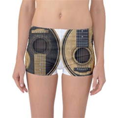 Old And Worn Acoustic Guitars Yin Yang Reversible Boyleg Bikini Bottoms by JeffBartels