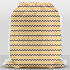 Colored Zig Zag Drawstring Bag (large) by Colorfulart23