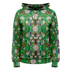 Pearl Flowers In The Glowing Forest Women s Pullover Hoodie by pepitasart