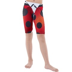 Ladybug Insects Kids  Mid Length Swim Shorts by BangZart