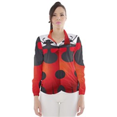 Ladybug Insects Wind Breaker (women) by BangZart