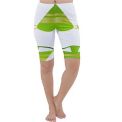 Green Swimsuit Cropped Leggings  by BangZart