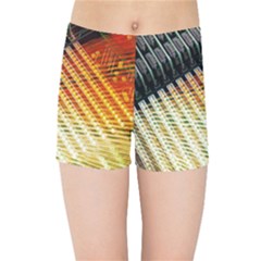 Technology Circuit Kids Sports Shorts by BangZart