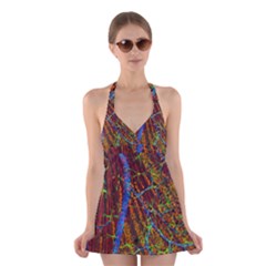 Neurobiology Halter Swimsuit Dress by BangZart