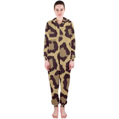 Leopard Hooded Jumpsuit (ladies)  by BangZart