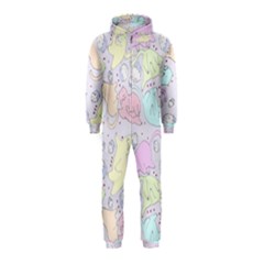 Cat Animal Pet Pattern Hooded Jumpsuit (kids) by BangZart