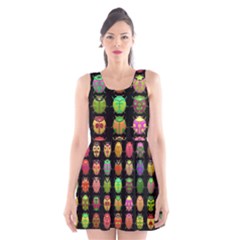 Beetles Insects Bugs Scoop Neck Skater Dress by BangZart