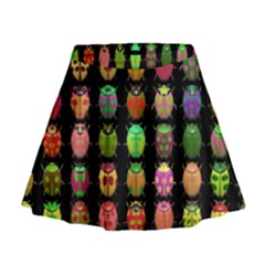 Beetles Insects Bugs Mini Flare Skirt by BangZart