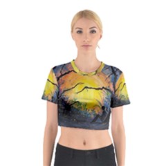 Soul Offering Cotton Crop Top by Dimkad