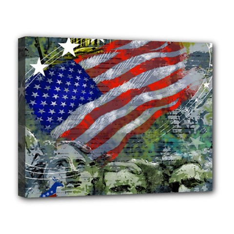 Usa United States Of America Images Independence Day Canvas 14  X 11  by BangZart