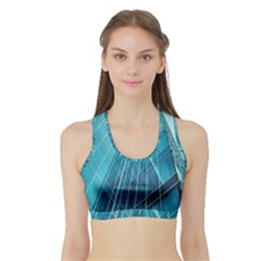 Glass Bulding Sports Bra With Border by BangZart