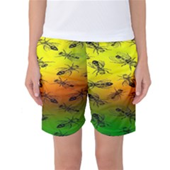 Insect Pattern Women s Basketball Shorts by BangZart