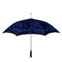 Blue Circuit Technology Image Straight Umbrellas View3