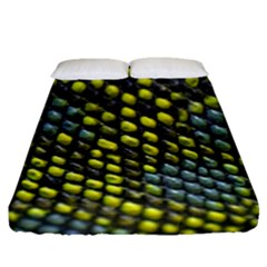 Lizard Animal Skin Fitted Sheet (queen Size) by BangZart