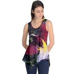 Cendrawasih Beautiful Bird Of Paradise Sleeveless Tunic by BangZart