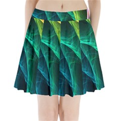 Aura Waves Pleated Mini Skirt by designsbyamerianna