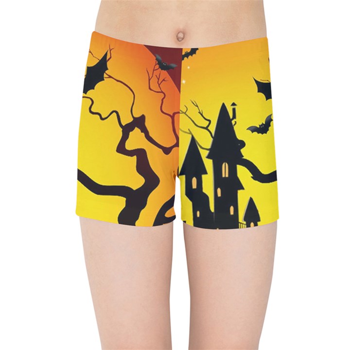 Halloween Night Terrors Kids Sports Shorts