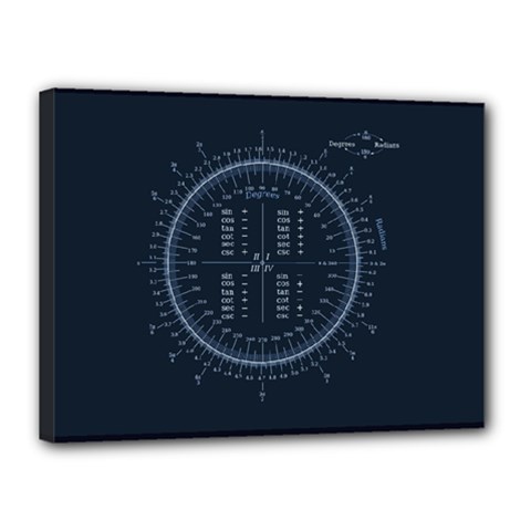 Minimalistic Knowledge Mathematics Trigonometry Canvas 16  X 12  by BangZart