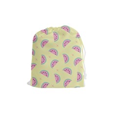 Watermelon Wallpapers  Creative Illustration And Patterns Drawstring Pouches (medium)  by BangZart