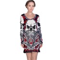 Skull tribal Long Sleeve Nightdress View1