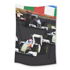 Formula 1 Small Tapestry by Valentinaart