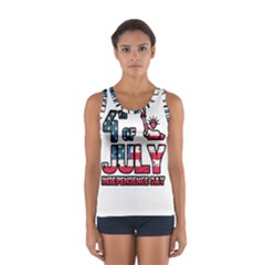 4th Of July Independence Day Sport Tank Top  by Valentinaart