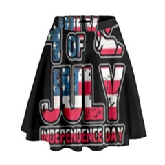 4th Of July Independence Day High Waist Skirt by Valentinaart