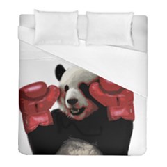 Boxing Panda  Duvet Cover (full/ Double Size) by Valentinaart