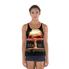 Nuclear Explosion Sport Tank Top  by Valentinaart