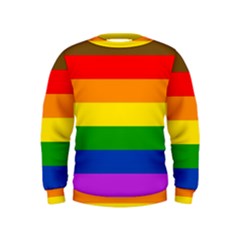 Philadelphia Pride Flag Kids  Sweatshirt by Valentinaart