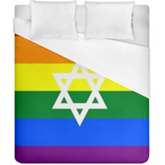 Gay Pride Israel Flag Duvet Cover (california King Size) by Valentinaart