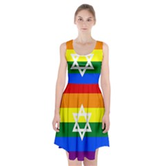 Gay Pride Israel Flag Racerback Midi Dress by Valentinaart