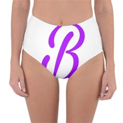 Belicious World  b  Blue Reversible High-waist Bikini Bottoms by beliciousworld