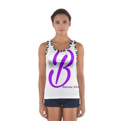 Belicious World  b  Blue Sport Tank Top  by beliciousworld