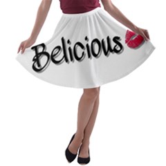 Belicious World Logo A-line Skater Skirt by beliciousworld